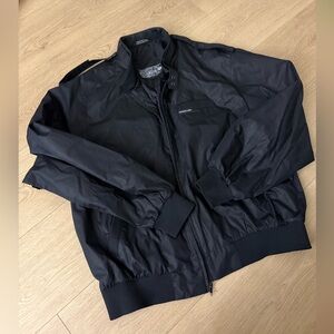 Vintage members only men’s bomber jacket - large black
